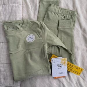 Burt's Bees Kids Olive Pajama Set